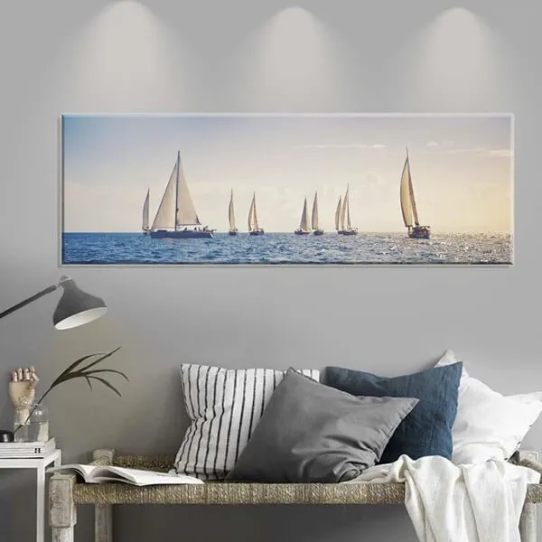 Tranh phong thủy thuyền và biển