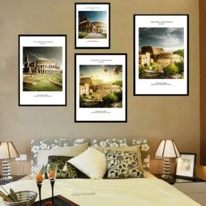 Tranh kiến trúc đấu trường la mã treo phòng khách