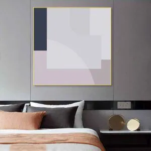 Tranh trừu tượng khối hình học theo phong cách Morandi