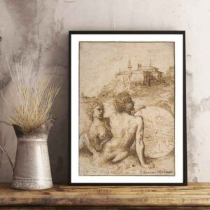 Two Satyrs in a Landscape - Tranh của danh họa Titian (Tiziano Vecellio) Italian