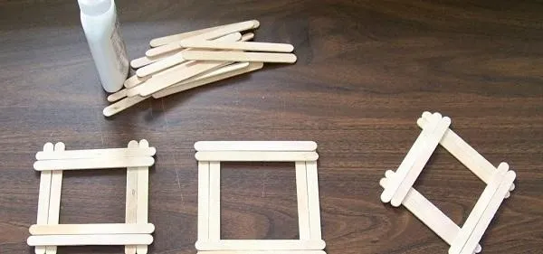 Khung ảnh bằng que kem