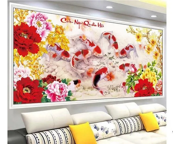 Tranh Cửu Ngư Quần Hội