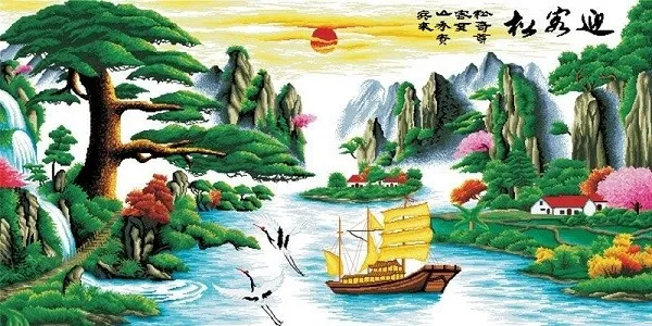 Tranh thuận buồm xuôi gió giúp gia chủ tuổi Tý thuận lợi trong sự nghiệp